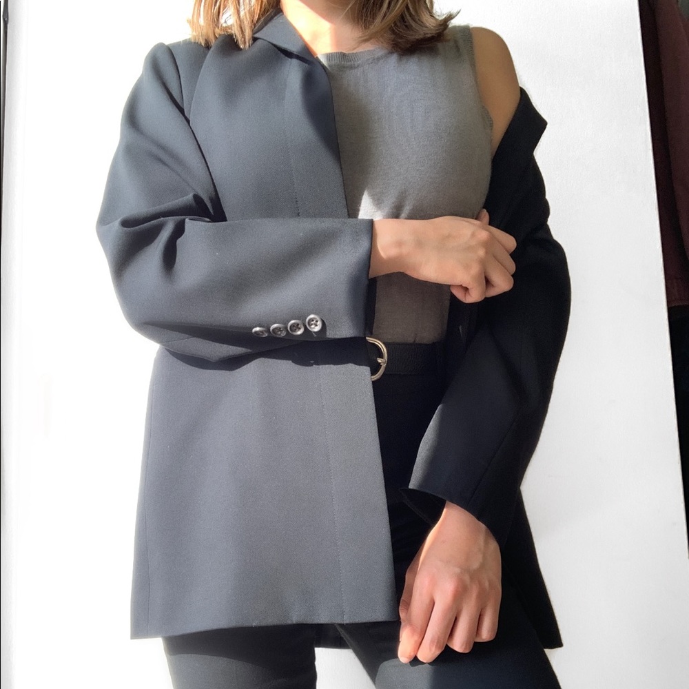 Gray Knitted Womens Blouse
